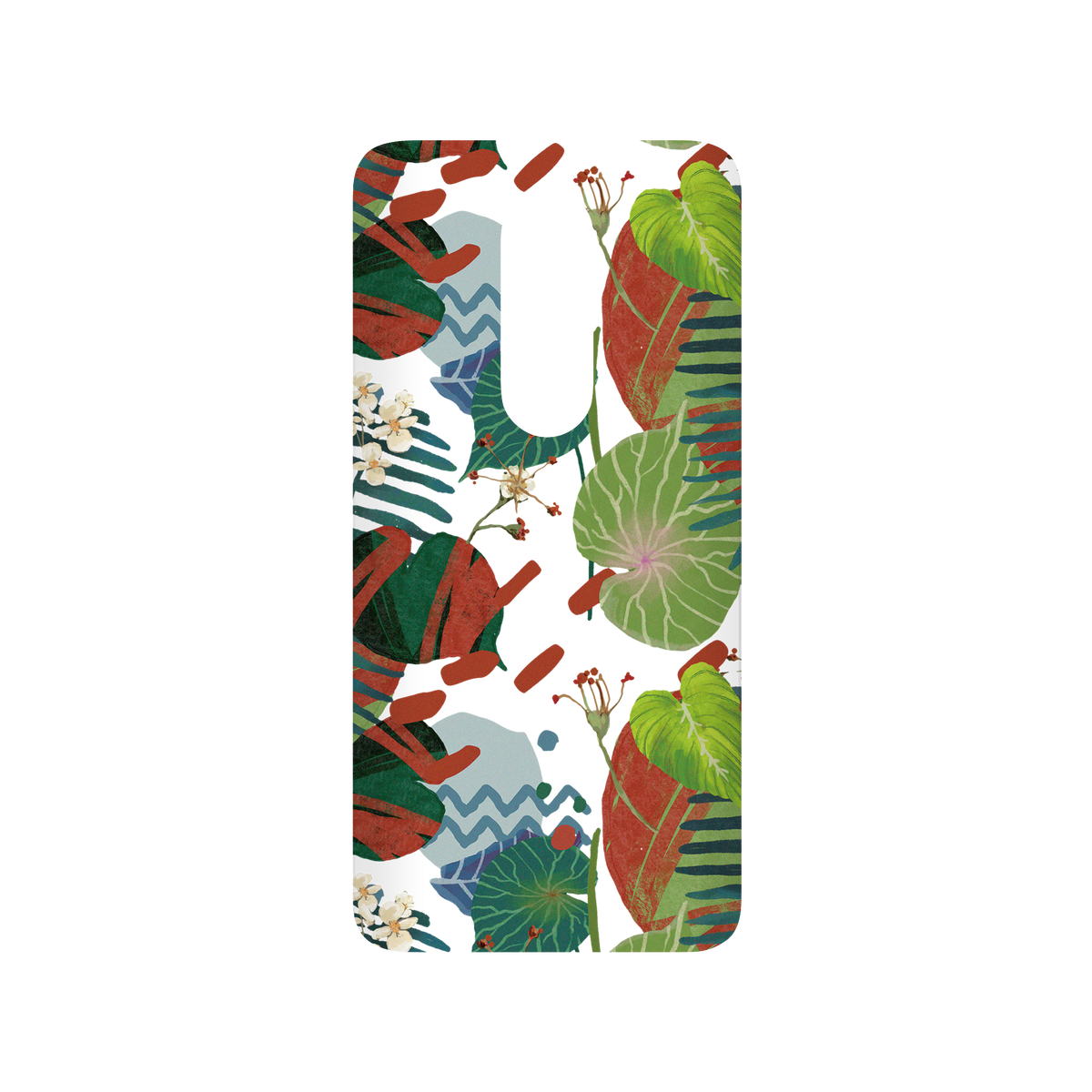 RHINOSHIELD X WasangShow SolidSuit OnePlus 7 Pro Case - Tropical Leaves