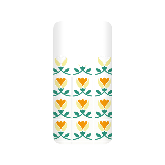 RhinoShield X OldHouseFace SolidSuit OnePlus 7 Pro Case - Newtro Tiles - Tulips