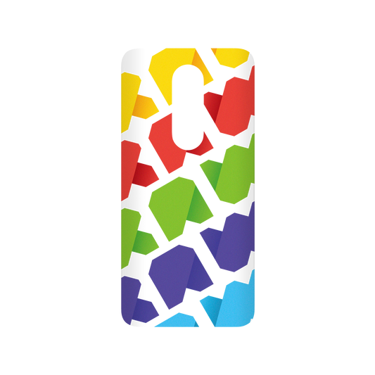 RhinoShield X JOCR SolidSuit OnePlus 7 Pro Case - Raw Rainbow Pattern Big