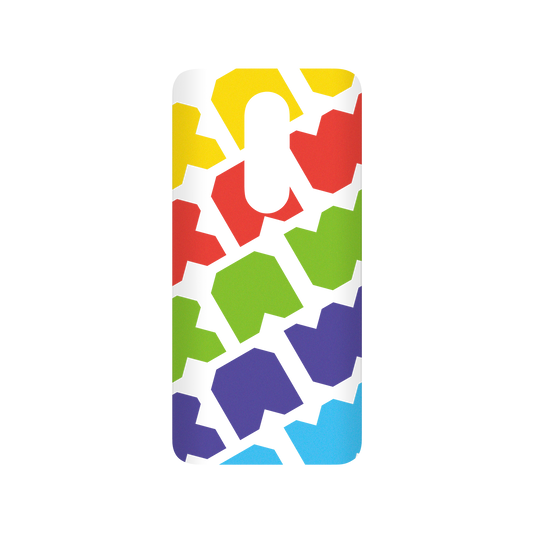 RhinoShield X JOCR SolidSuit OnePlus 7 Pro Case - Raw Rainbow Pattern Big