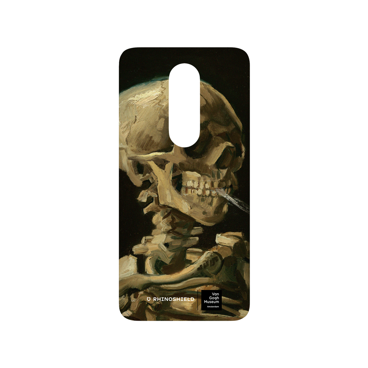 RhinoShield X Van Gogh Museum SolidSuit OnePlus 7 Pro Case - Head of a Skeleton with a Burning Cigarette