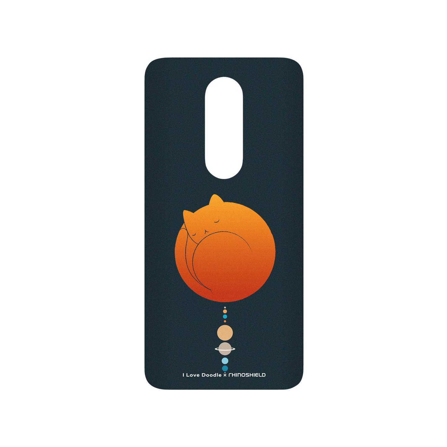 RhinoShield X I Love Doodle SolidSuit OnePlus 7 Pro Case - Cat Landscape - The Solar System