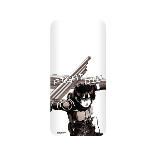 RhinoShield X Attack on Titan SolidSuit OnePlus 7 Pro Case - Mikasa - Black and White