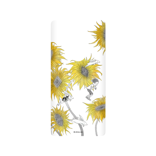 RHINOSHIELD X Jimmy SolidSuit OnePlus 8 Pro Case - Year of the Rabbit Series - Chasing in the sunflowers field