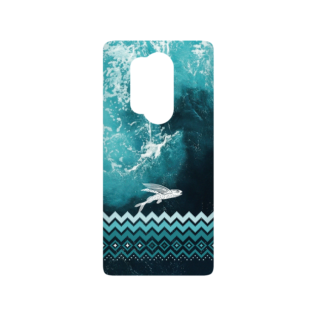 RHINOSHIELD X WasangShow SolidSuit OnePlus 8 Pro Case - Flying Fish in the Deep Sea