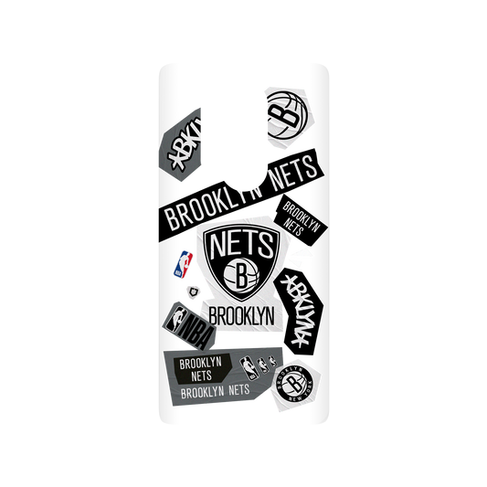 OnePlus 8 Pro 犀牛盾SolidSuit聯名設計款防摔背蓋手機殼 NBA - 拼貼系列-布魯克林籃網 Brooklyn Nets - Collage