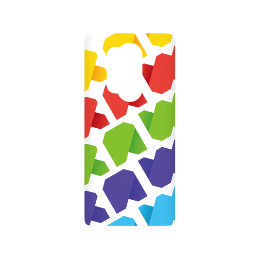 RhinoShield X JOCR SolidSuit OnePlus 8 Pro Case - Raw Rainbow Pattern Big