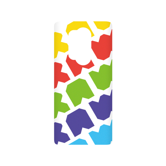 RhinoShield X JOCR SolidSuit OnePlus 8 Pro Case - Raw Rainbow Pattern Big