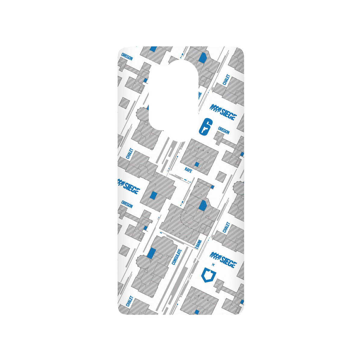 RhinoShield X 6: Siege SolidSuit OnePlus 8 Pro Case - Map - Blue