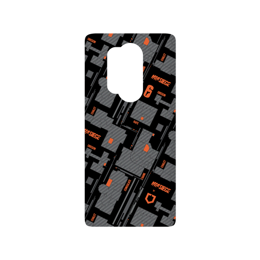 RhinoShield X 6: Siege SolidSuit OnePlus 8 Pro Case - Map - Orange