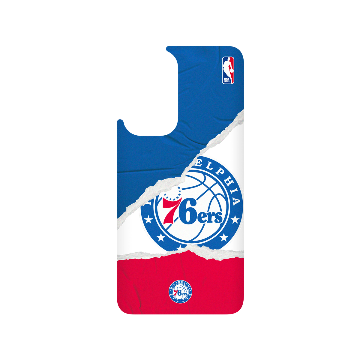 OnePlus 9 犀牛盾SolidSuit聯名設計款防摔背蓋手機殼 NBA - 熱血系列-費城76人 Philadelphia 76ers - Sweat and Tears