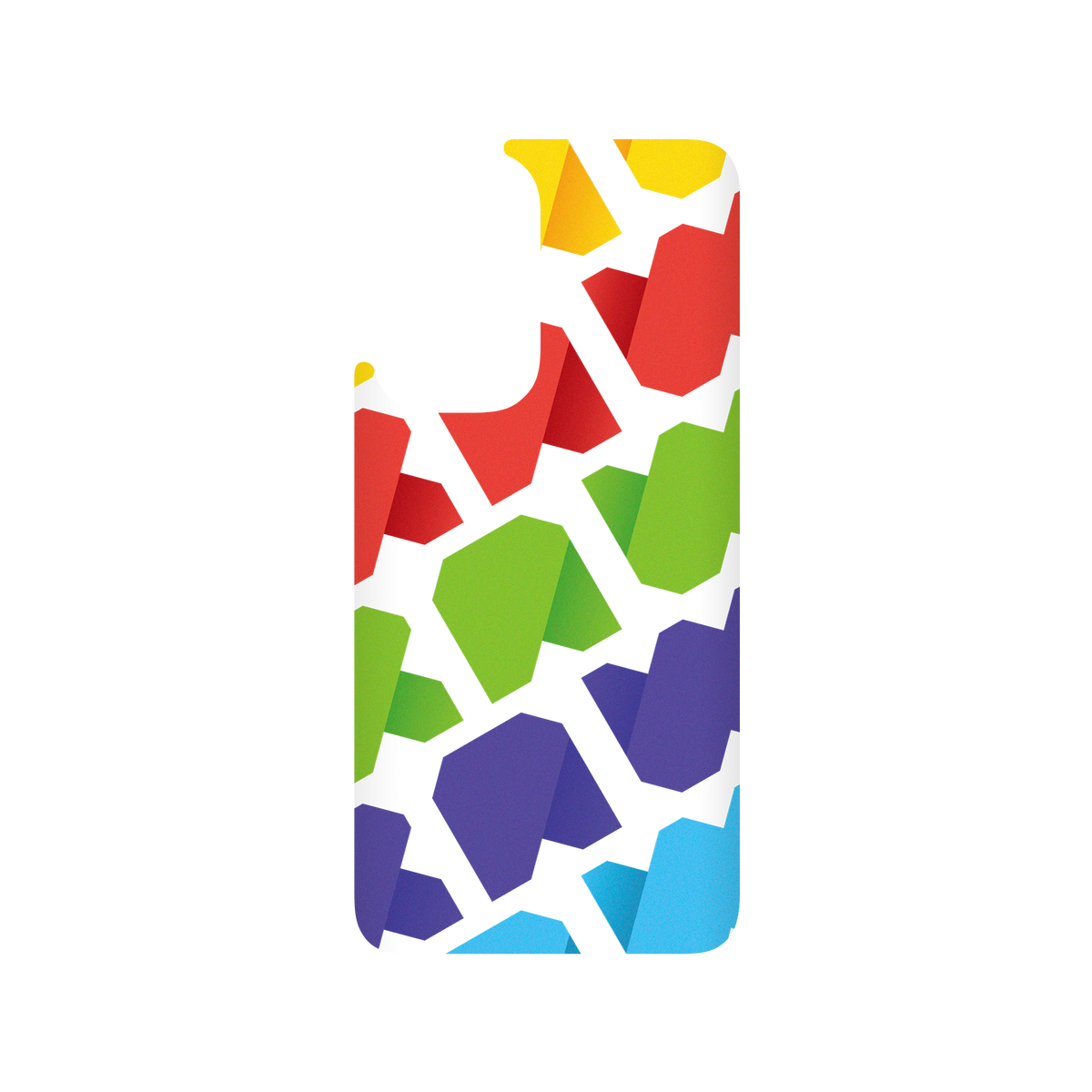RhinoShield X JOCR SolidSuit OnePlus 9 Case - Raw Rainbow Pattern Big