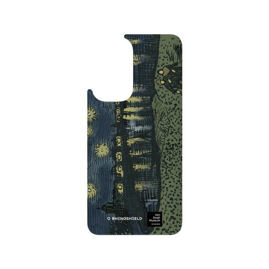 RHINOSHIELD X Van Gogh Museum  SolidSuit OnePlus 9 Case - Sketch of Starry Night Over the Rhône - Recolored by RHINOSHIELD