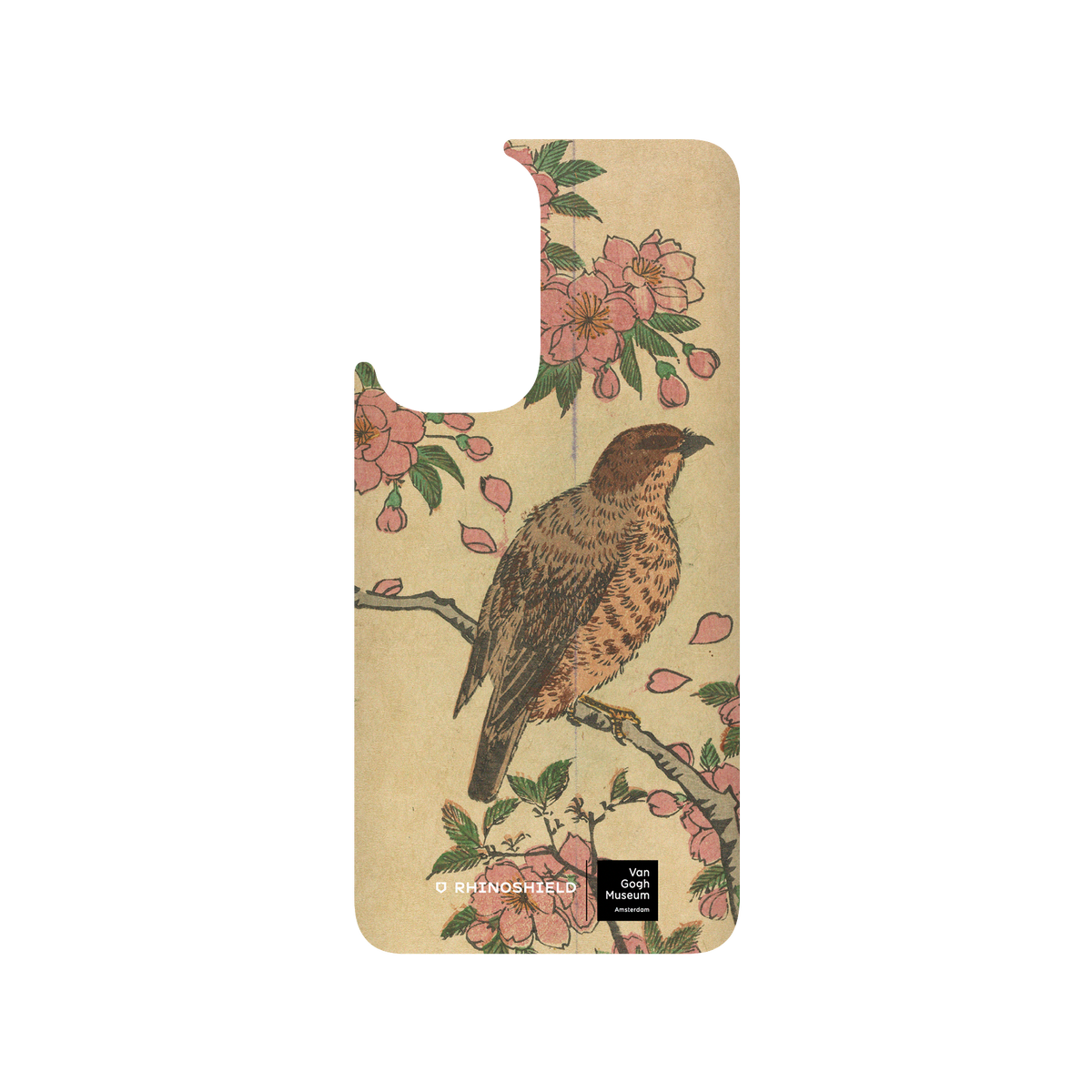 RHINOSHIELD X Van Gogh Museum  SolidSuit OnePlus 9 Case - Cherry Blossoms and Shrike - Utagawa Hiroshige III