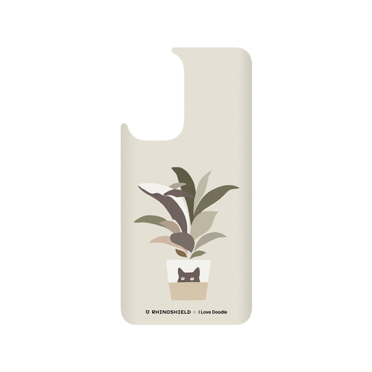 RhinoShield X I Love Doodle SolidSuit OnePlus 9 Case - Cat and Plant - A Leaf of a Whale