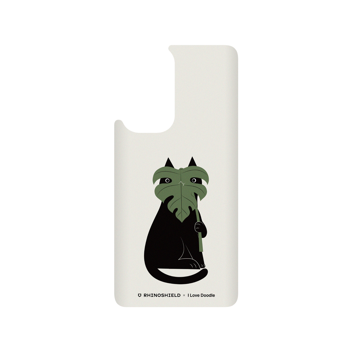 RhinoShield X I Love Doodle SolidSuit OnePlus 9 Pro Case - Cat and Plant - Monstera