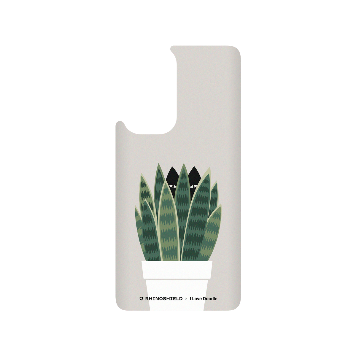 RhinoShield X I Love Doodle SolidSuit OnePlus 9 Pro Case - Cat and Plant - Sneak Plant