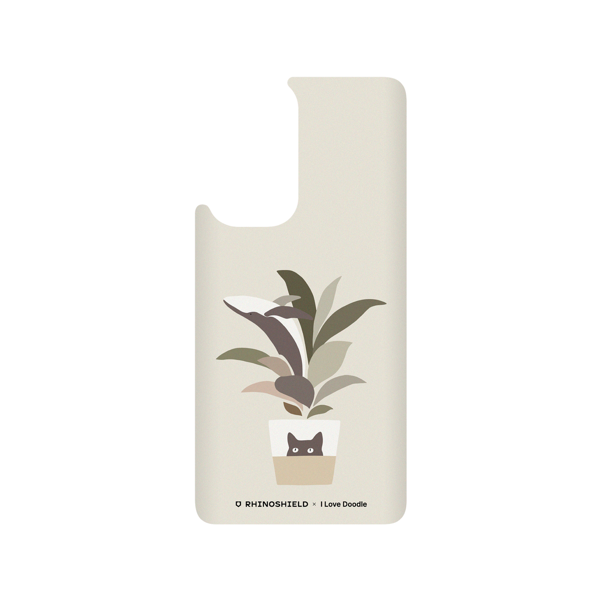 RhinoShield X I Love Doodle SolidSuit OnePlus 9 Pro Case - Cat and Plant - A Leaf of a Whale