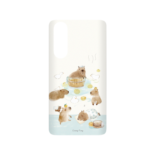 RHINOSHIELD X Liang Feng SolidSuit Huawei P30 Case - capybaras