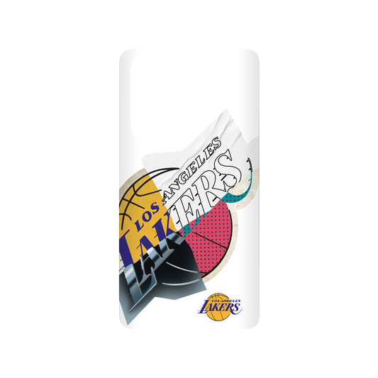 Huawei P30 犀牛盾SolidSuit聯名設計款防摔背蓋手機殼 NBA - 拼接系列-洛杉磯湖人 L.A. Lakers - Style Mix