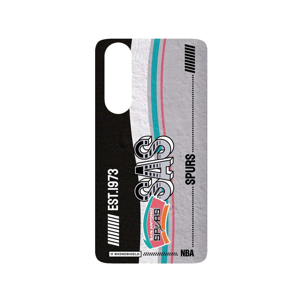 Huawei P30 犀牛盾SolidSuit聯名設計款防摔背蓋手機殼 NBA - 復古球員卡-聖安東尼奧馬刺 San Antonio Spurs - Vintage Card