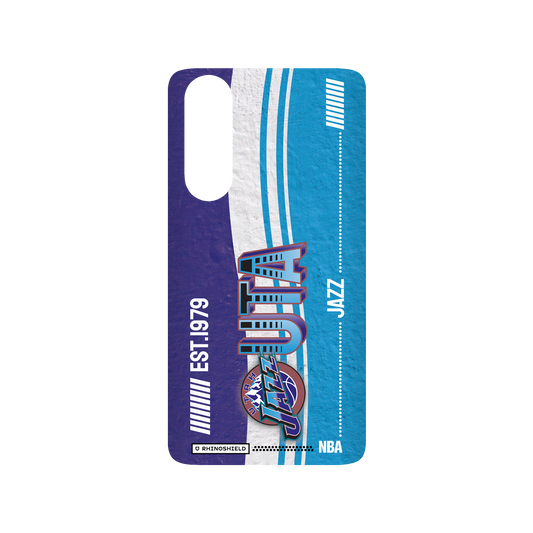 Huawei P30 犀牛盾SolidSuit聯名設計款防摔背蓋手機殼 NBA - 復古球員卡-猶他爵士 Utah Jazz - Vintage Card