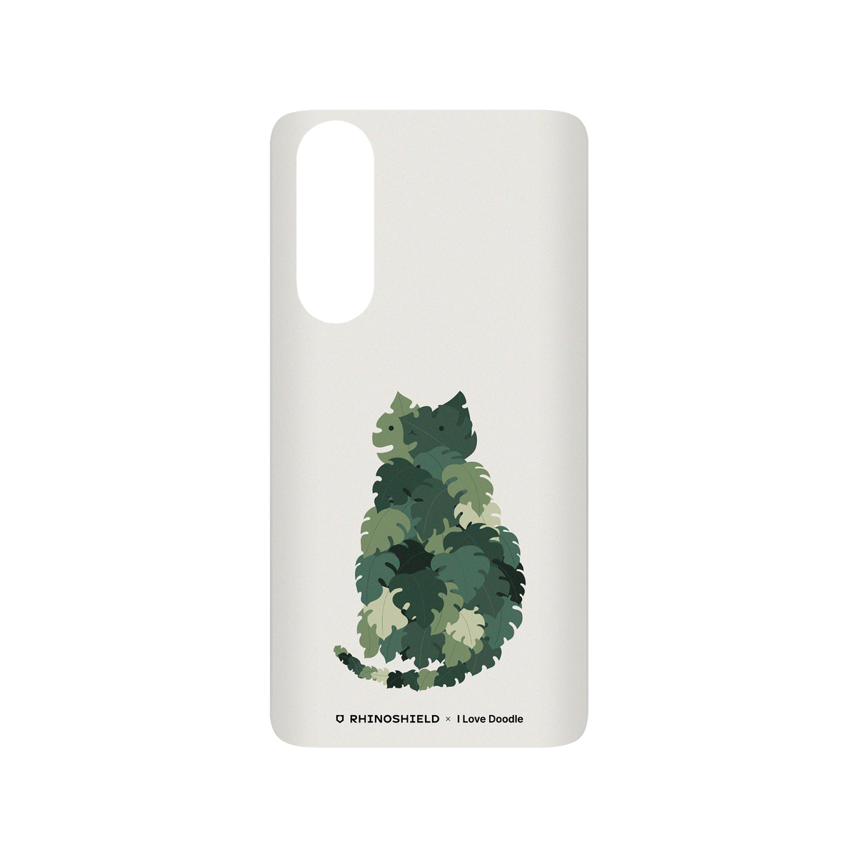 RhinoShield X I Love Doodle SolidSuit Huawei P30 Case - Cat and Plant - Meowstera
