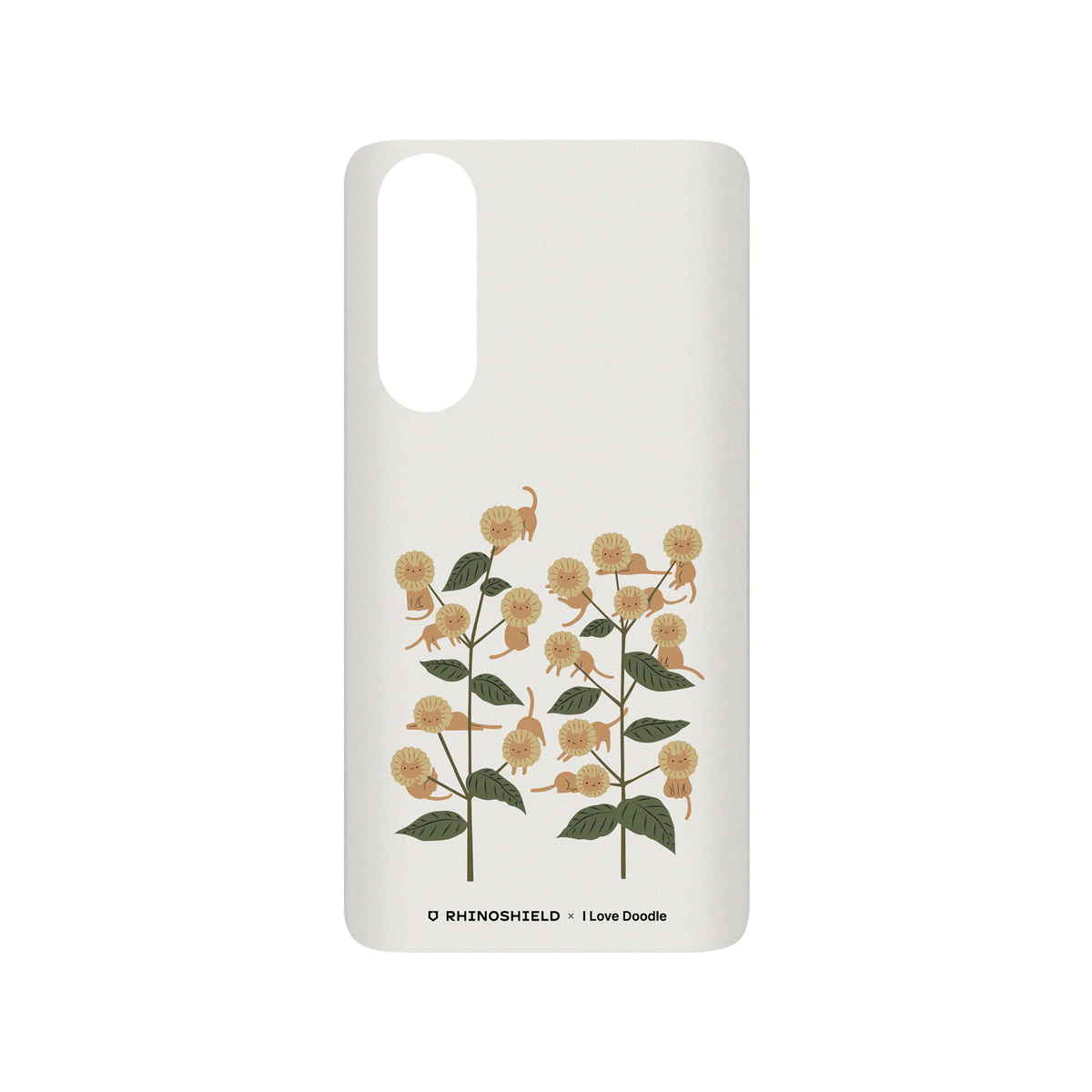 RhinoShield X I Love Doodle SolidSuit Huawei P30 Case - Cat and Plant - Catmouflage