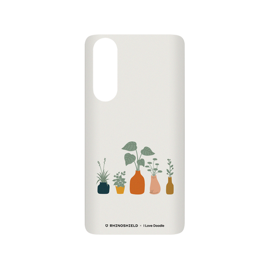 RhinoShield X I Love Doodle SolidSuit Huawei P30 Case - Cat and Plant - Vase