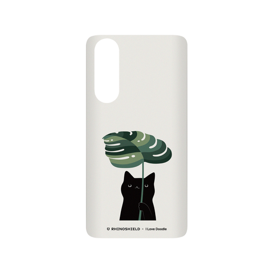 RhinoShield X I Love Doodle SolidSuit Huawei P30 Case - Cat and Plant - Umbrella