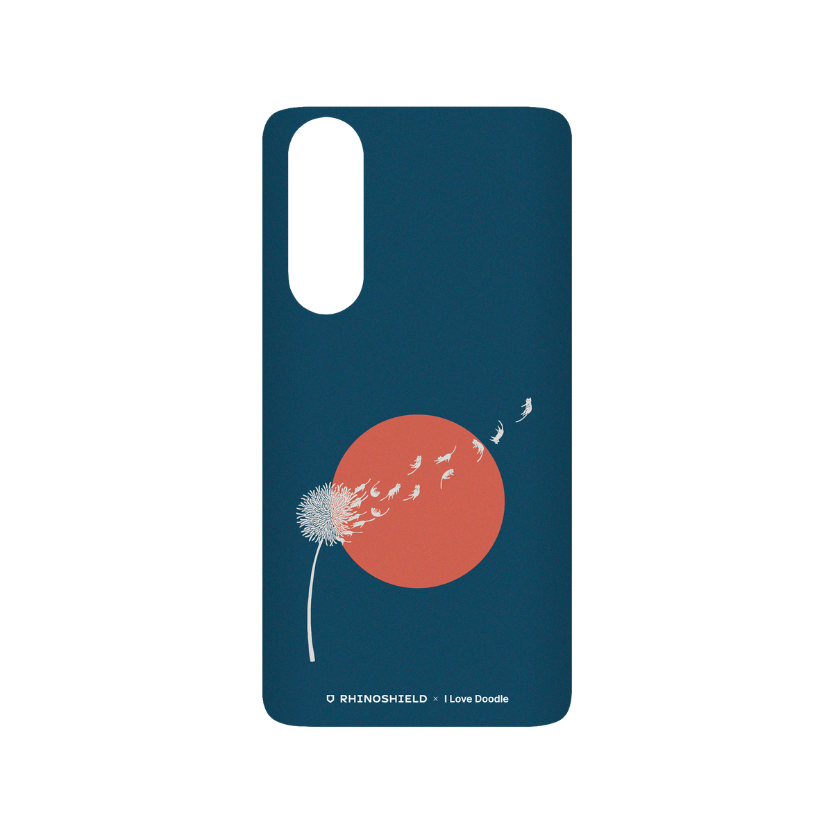 RhinoShield X I Love Doodle SolidSuit Huawei P30 Case - Cat and Plant - Dandelion