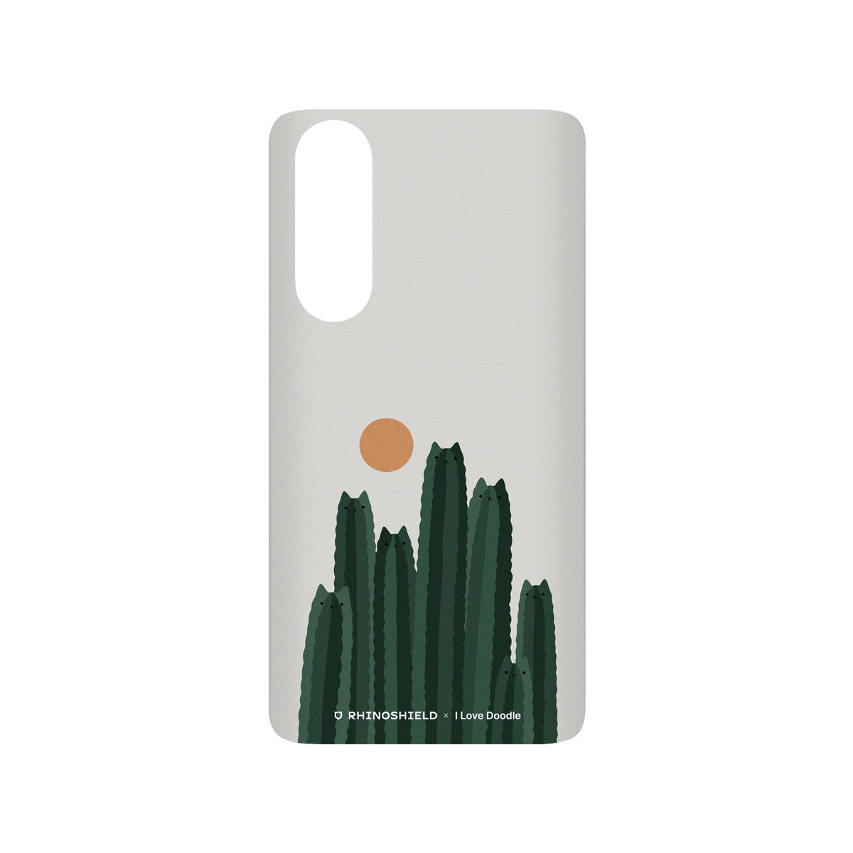 RhinoShield X I Love Doodle SolidSuit Huawei P30 Case - Cat and Plant - Cattus