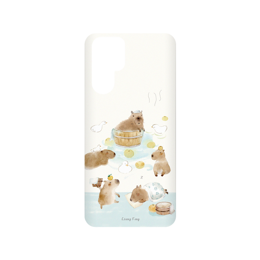 RHINOSHIELD X Liang Feng SolidSuit Huawei P30 Pro Case - capybaras