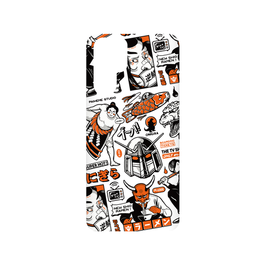 RhinoShield X Paiheme Studio SolidSuit Huawei P30 Pro Case - Black Orange Mix (Transparent)