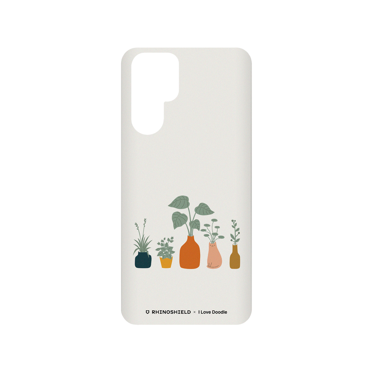 RhinoShield X I Love Doodle SolidSuit Huawei P30 Pro Case - Cat and Plant - Vase