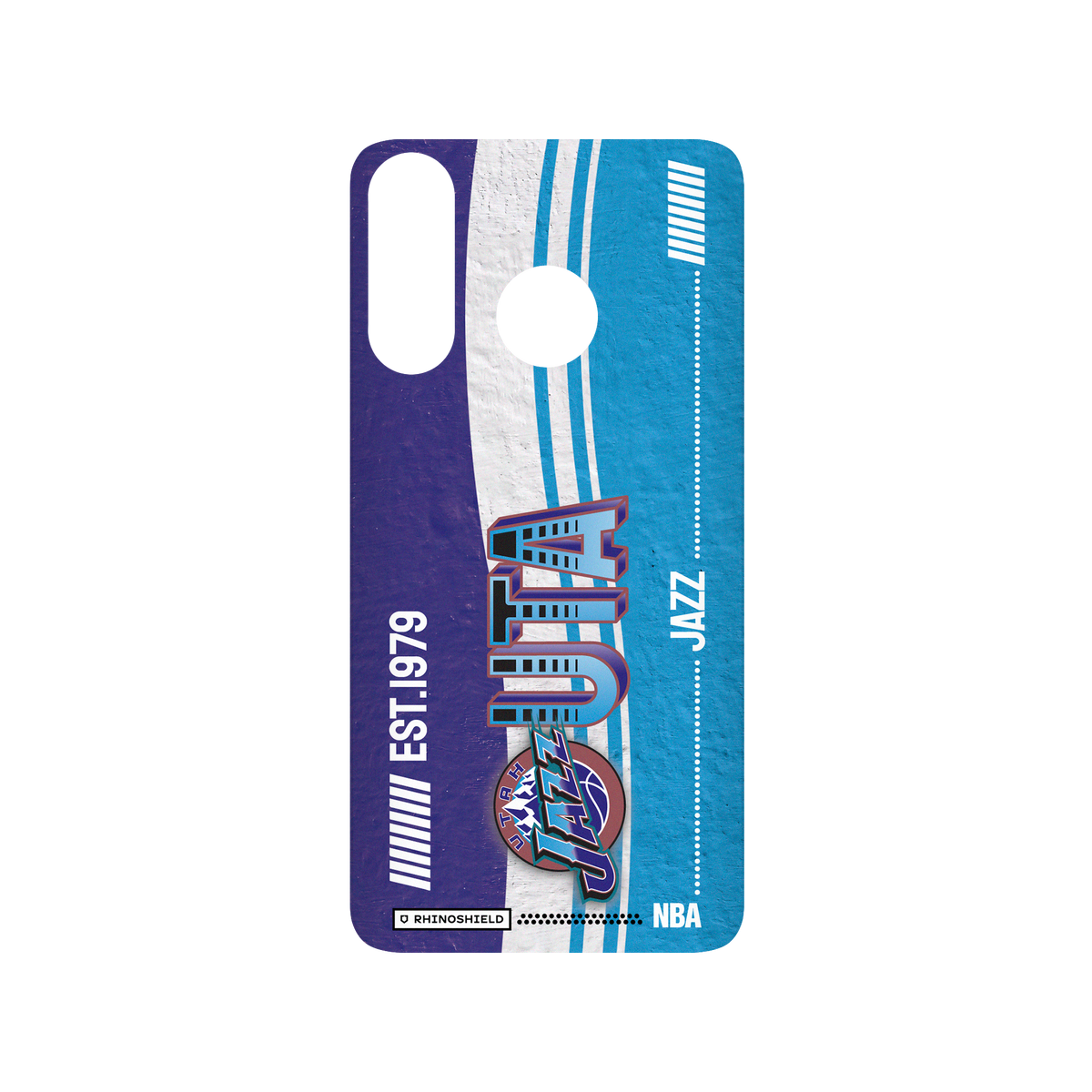 Huawei P30 Lite 犀牛盾SolidSuit聯名設計款防摔背蓋手機殼 NBA - 復古球員卡-猶他爵士 Utah Jazz - Vintage Card