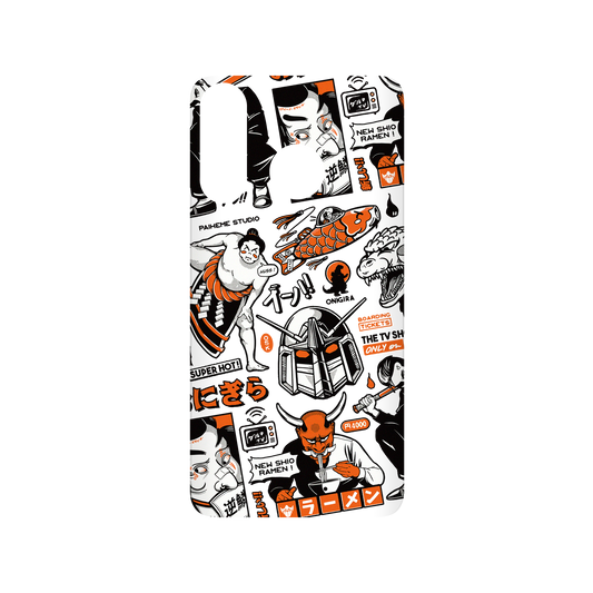 RhinoShield X Paiheme Studio SolidSuit Huawei P30 Lite Case - Black Orange Mix (Transparent)