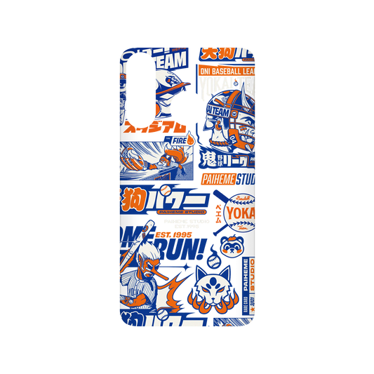 RHINOSHIELD X Paiheme Studio SolidSuit Huawei P30 Lite Case - Yokai Baseball Mix