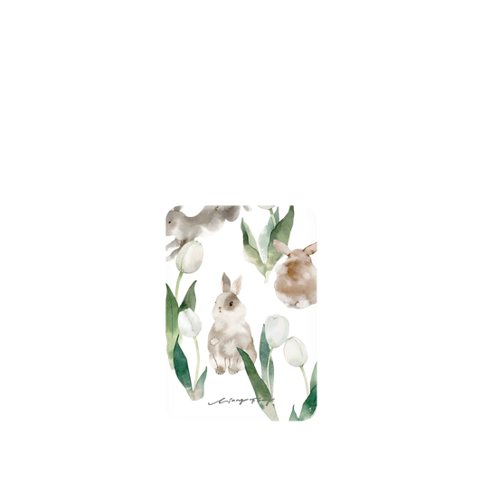 RHINOSHIELD X Liang Feng SolidSuit ASUS Zenfone 8 Flip Case - Rabbits and tulips
