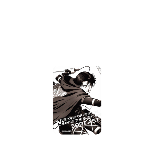 RhinoShield X Attack on Titan SolidSuit ASUS Zenfone 8 Flip Case - Levi - Black and White