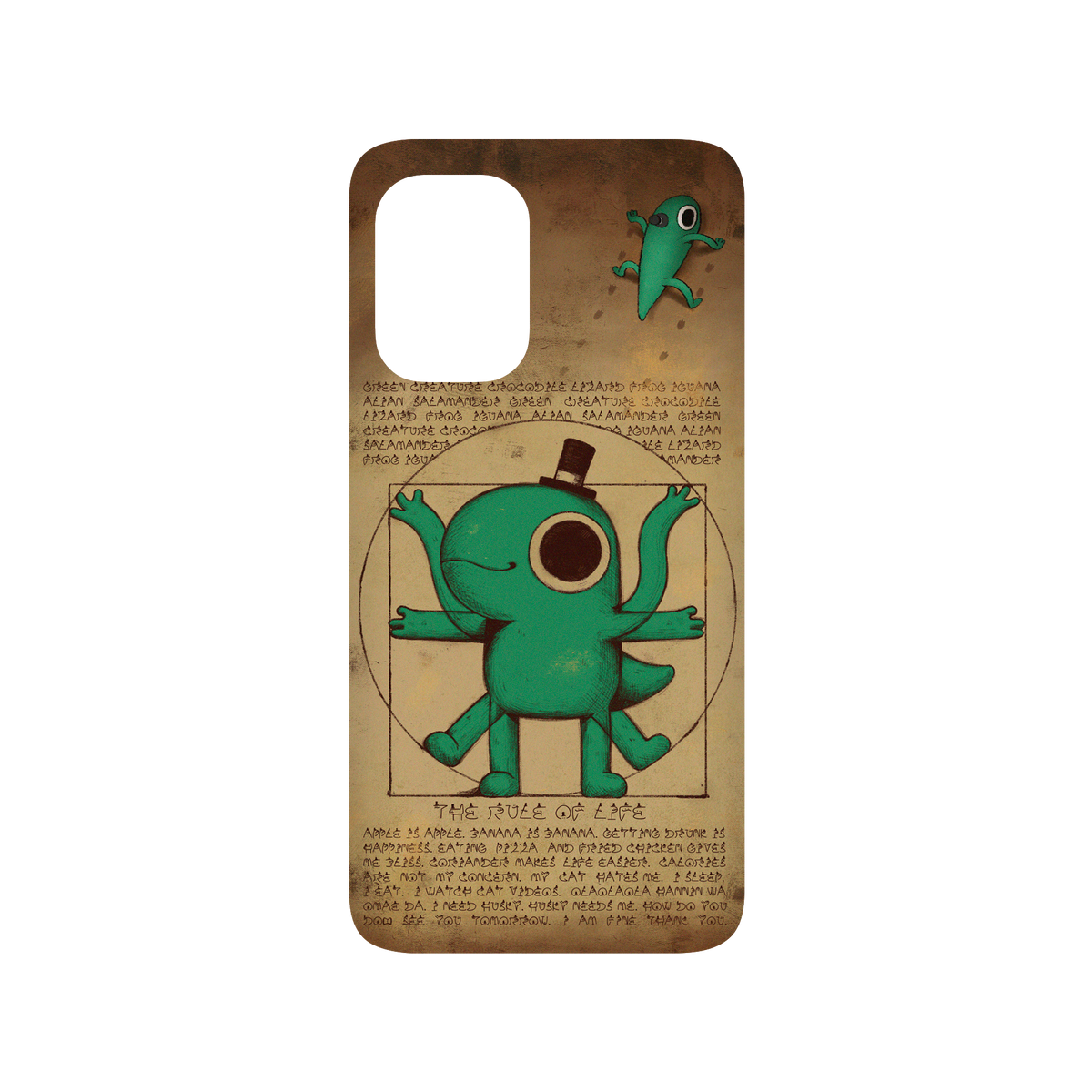 RhinoShield X Incrediville SolidSuit ASUS Zenfone 8 Case - Vitruvian Lizard