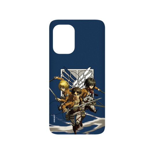 RhinoShield X Attack on Titan SolidSuit ASUS Zenfone 8 Case - Eren, Mikasa, and Armin
