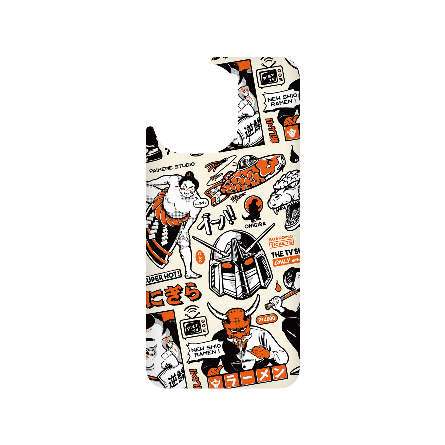 RhinoShield X Paiheme Studio SolidSuit Xiaomi Mi 11 Case - Black Orange Mix