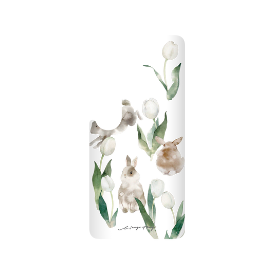 RHINOSHIELD X Liang Feng SolidSuit Xiaomi Mi 10 Case - Rabbits and tulips
