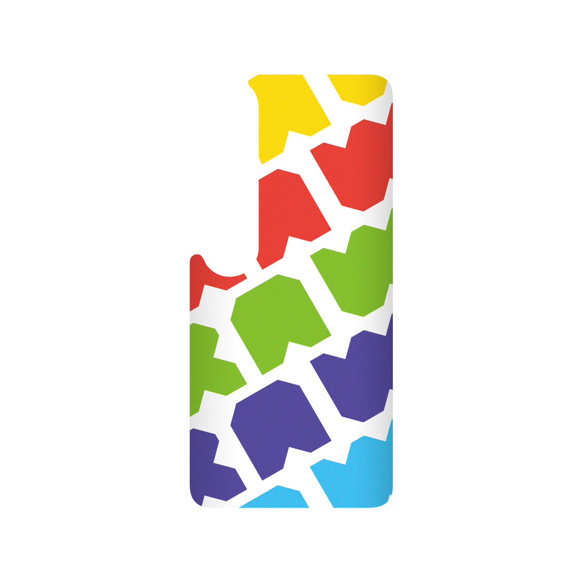 RhinoShield X JOCR SolidSuit Xiaomi Mi 10 Case - Raw Rainbow Pattern Big