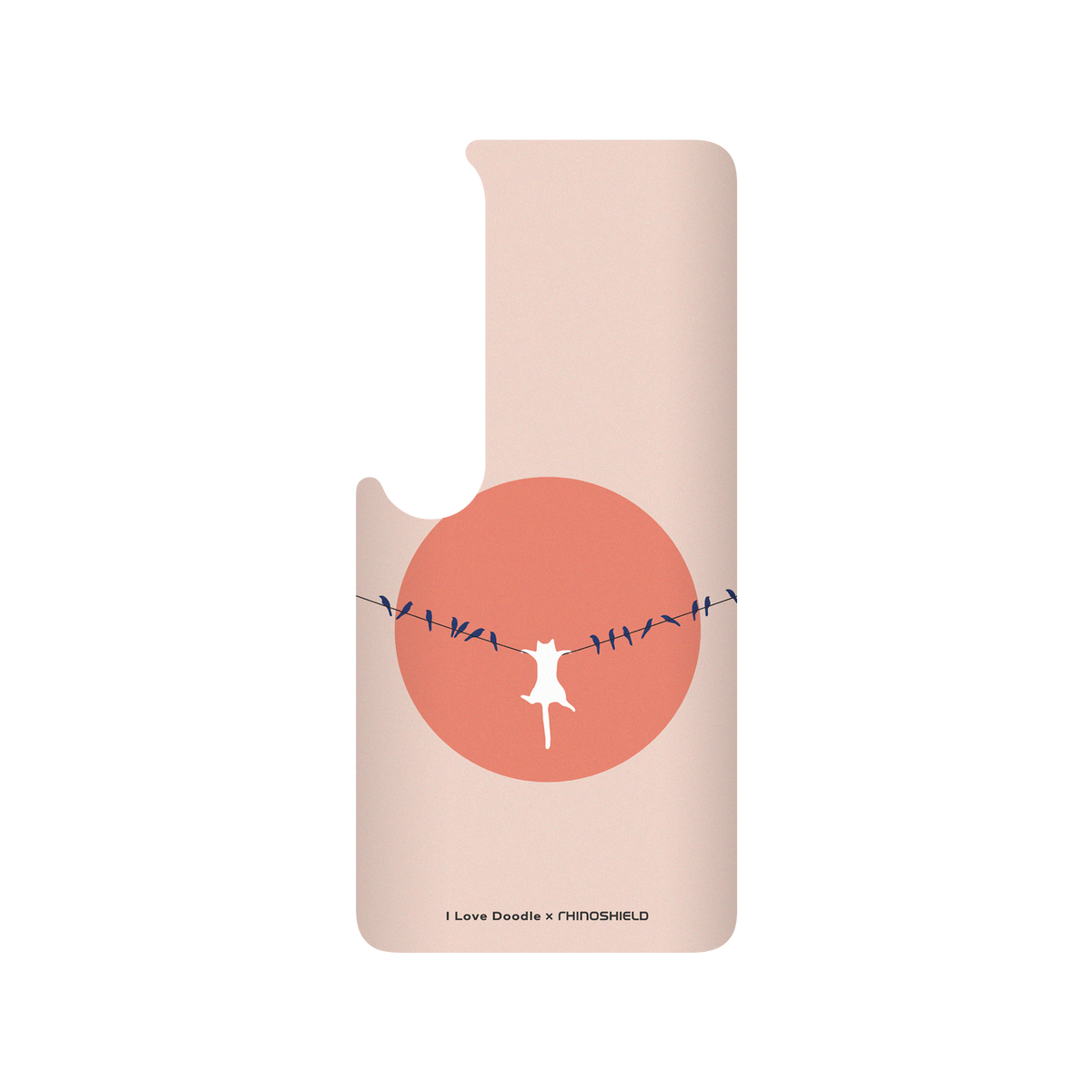 RhinoShield X I Love Doodle SolidSuit Xiaomi Mi 10 Pro Case - Cat Landscape - Chilling Out