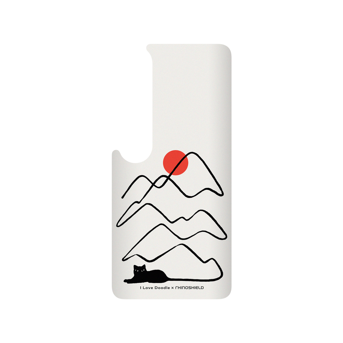 RhinoShield X I Love Doodle SolidSuit Xiaomi Mi 10 Case - Cat Landscape - Tail