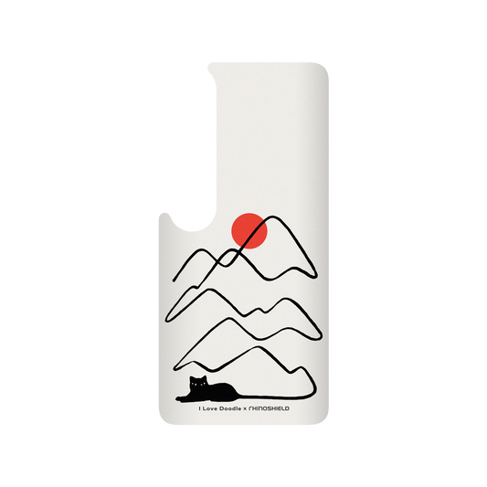 RhinoShield X I Love Doodle SolidSuit Xiaomi Mi 10 Case - Cat Landscape - Tail