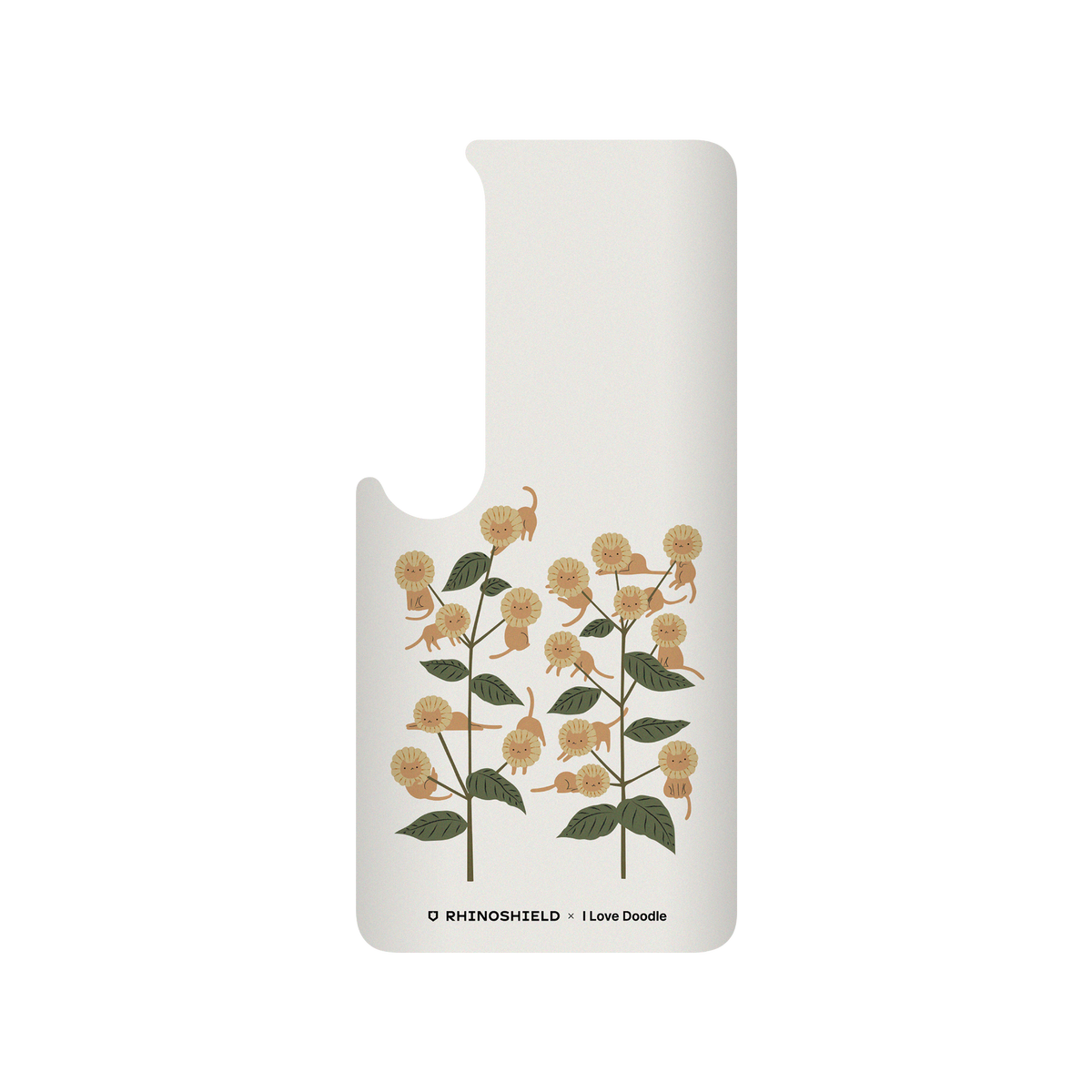 RhinoShield X I Love Doodle SolidSuit Xiaomi Mi 10 Case - Cat and Plant - Catmouflage