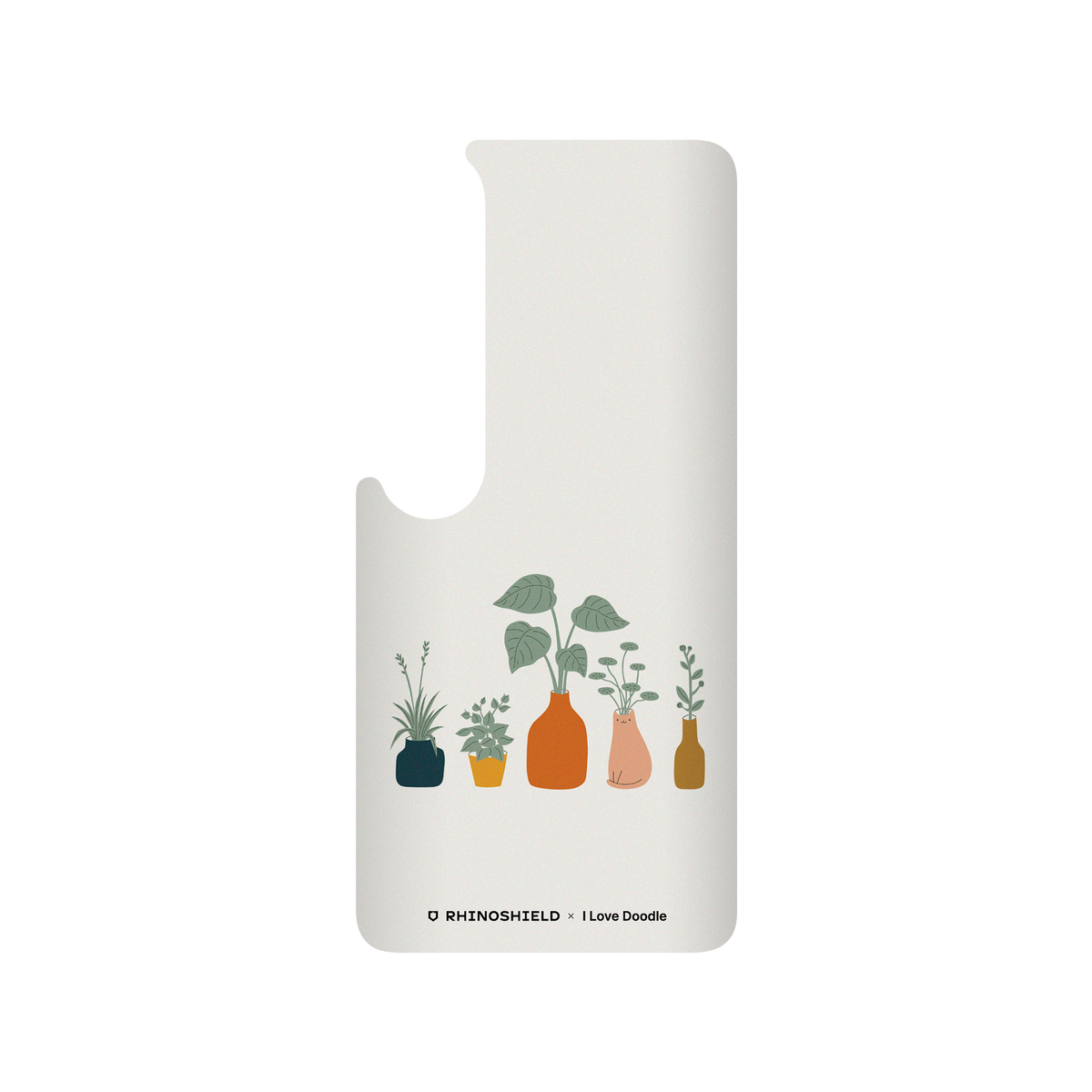 RhinoShield X I Love Doodle SolidSuit Xiaomi Mi 10 Case - Cat and Plant - Vase